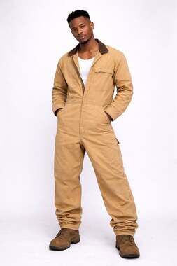 Vintage Big Smith USA Duck Canvas Quilted Workwear Coveralls XL